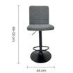 Imagen de Silla bar gris AC-584 (TOKOA)