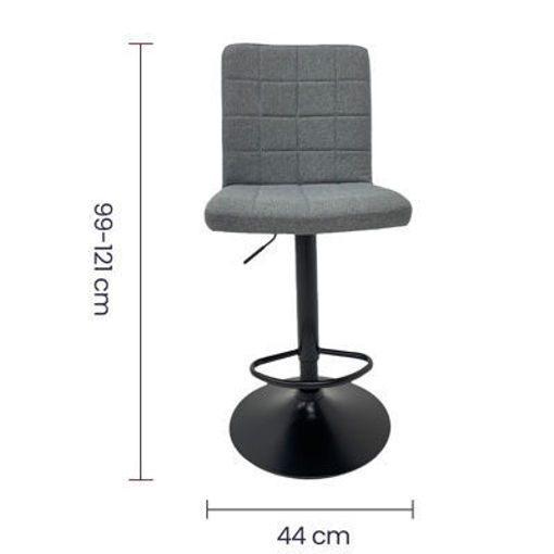 Imagen de Silla bar gris AC-584 (TOKOA)