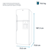 Imagen de Refrigeradora Mabe RMS510IAMRX0 19CF