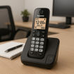 Imagen de Teléfono Panasonic KX-TGC350LAB Negro